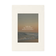 Salty air sun kissed hair barefoot everywhere organic cotton tea towel for beach lovers and coastal homes