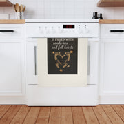 Our home is filled with sandy toes and full hearts. Organic cotton tea towel with coastal warmth and charm.