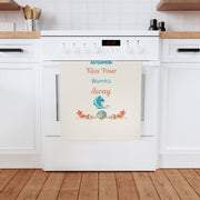 Let the Waves Kiss Your Worries Away - Organic cotton tea towel in a calming coastal design.